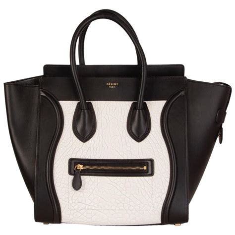 celine soft bag black|celine bag black white.